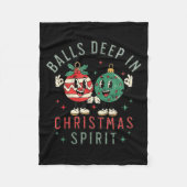 Deep In Christmas Srit Funny Christmas Saying  Fleecedecke (Vorderseite)