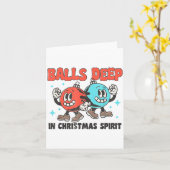 Deep In Christmas Srit Funny Christmas Saying Karte (Gelbe Blume)