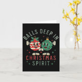 Deep In Christmas Srit Funny Christmas Saying  Karte (Gelbe Blume)