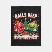 Deep In Christmas Srit Funny Ornament  Fleecedecke (Vorderseite)