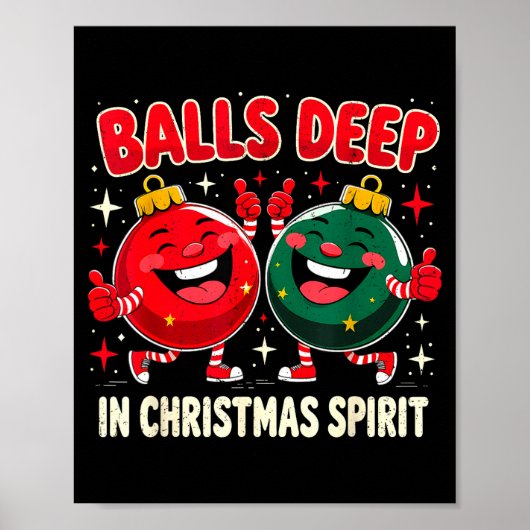 Deep In Christmas Srit Funny Ornament Poster (Vorne)
