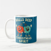Deep In Christmas Srit Funny Retro Holiday Humor  Kaffeetasse (Links)