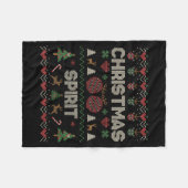 Deep In The Christmas Srit Couple Matching Christm Fleecedecke (Vorderseite (Horizontal))