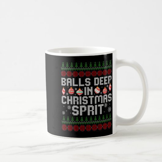 Deep In The Christmas Srit Matching Couples Ugly  Kaffeetasse (Rechts)