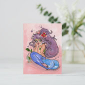 "DEEP" In Thought Postcard by Terrell Smith-Dorfeo Postkarte (Stehend Vorderseite)