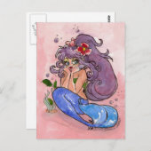 "DEEP" In Thought Postcard by Terrell Smith-Dorfeo Postkarte (Vorne/Hinten)