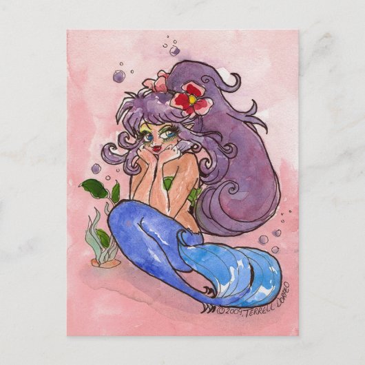 "DEEP" In Thought Postcard by Terrell Smith-Dorfeo Postkarte (Vorderseite)