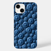 Deep Indigo Spiral iPhone Case Modern Design (Rückseite)