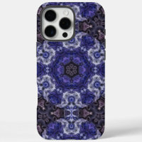 Deep Indigo Swirl Mandala mit Fluid Patterns