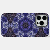 Deep Indigo Swirl Mandala mit Fluid Patterns Case-Mate iPhone Hülle (Rückseite (Horizontal))