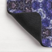 Deep Indigo Swirl Mandala mit Fluid Patterns Mousepad (Ecke)