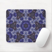 Deep Indigo Swirl Mandala mit Fluid Patterns Mousepad (Mit Mouse)