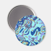"Deep is the Ocean" abstrakter Kühlschrank Kunst Magnet (Vorderseite/Rückseite)