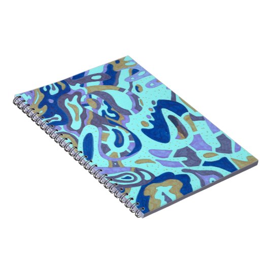 "Deep is the Ocean" Original Abstrakt Notizblock (Rechte Seite)
