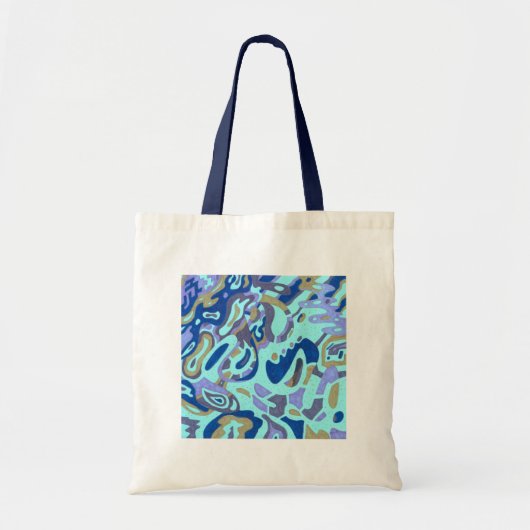 "Deep is the Ocean" Original Abstrakt Tragetasche (Vorne)