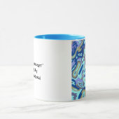 "Deep is the Ocean" originales abstrakt Tasse (Zentrum)