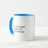 "Deep is the Ocean" originales abstrakt Tasse (Vorderseite Links)