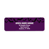 Deep Lila Bat Halloween Thema Spooky (Vorne)