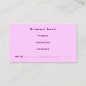 Deep Lila Business Card Visitenkarte (Rückseite)