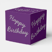 Deep Lila Classic Gastgeschenk Boces Geschenkschachtel (Rückseite)