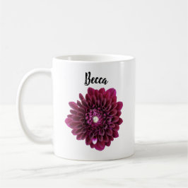 Deep Lila Dahlia Blume Personalisierte Mug Kaffeetasse