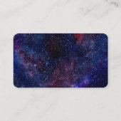 Deep Lila Galactic Business Card Visitenkarte (Rückseite)