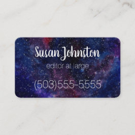 Deep Lila Galactic Business Card Visitenkarte