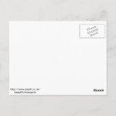 Deep Lila Rose Postkarte (Rückseite)