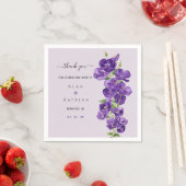 Deep Lila Violets Paper Napkin Serviette (Beispiel)