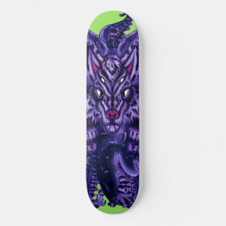 Deep Lila Wolf Tulu Skateboard