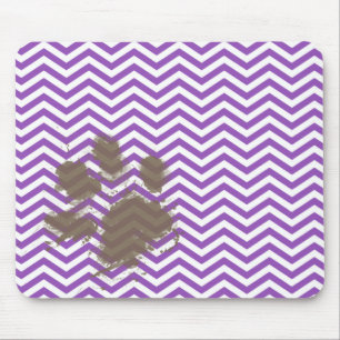Deep Lilac Zickzack Mousepad