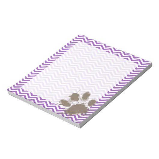 Deep Lilac Zickzack Notizblock (Rotiert)