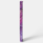 Deep Magenta & Gold Alcohol Ink Samsung Case Galaxy Hülle (Linke Seite)