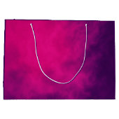 Deep Magenta Lila Geschenktasche - individuell anp Große Geschenktüte (Rückseite)
