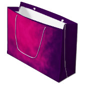 Deep Magenta Lila Geschenktasche - individuell anp Große Geschenktüte (Vorderseite Schrägansicht)