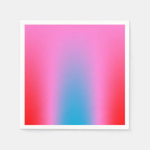 Deep Magenta Pink bis Rot & Blau Auric Ombre