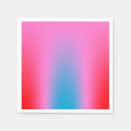 Deep Magenta Pink bis Rot & Blau Auric Ombre Serviette