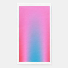 Deep Magenta Pink bis Rot & Blau Auric Ombre Serviette