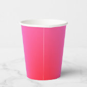 Deep Magenta Pink to Red & Blue Ombre Party Pappbecher (Rechts)