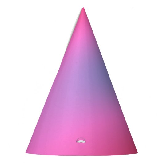 Deep Magenta Pink to Red & Blue Ombre Party Partyhütchen (Links)