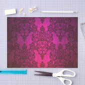Deep Majenta Damask Seidenpapier (Handwerk)