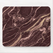 Deep Marble Red Contemporary Aesthetic Look Mousepad (Vorne)