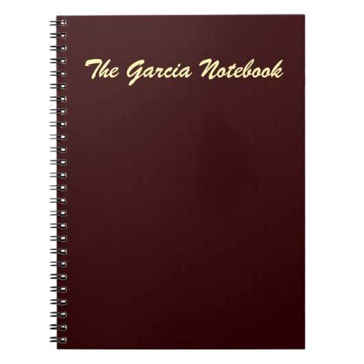 Deep Maroon Minimalistisch Abstrakt Notizblock (Vorderseite)