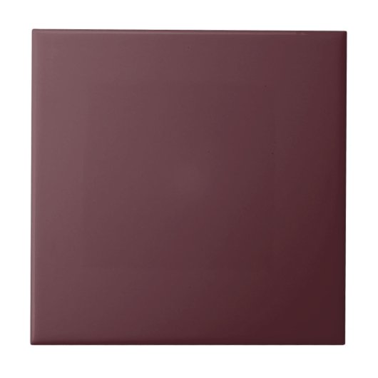 Deep Maroon Solid Color Fliese (Vorderseite)