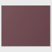 Deep Maroon Solid Color Geschenkpapier (Flach)