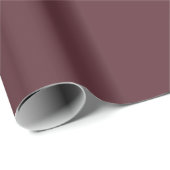 Deep Maroon Solid Color Geschenkpapier (Rolleneckpunkt)