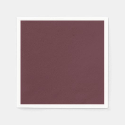 Deep Maroon Solid Color Serviette (Vorderseite)