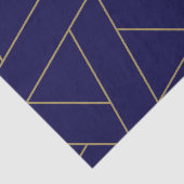 Deep Navy Blue & Gold Seidenpapier (Detail)
