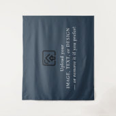 Deep Navy Blue Tapestes - Machen Sie es heute zu s Wandteppich (Vorderseite)