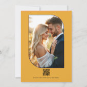 Deep Navy & Marigold Floral Mexican Fiesta Wedding Einladung (Rückseite)